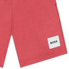 Boys Red Logo Shorts, 4, hi-res