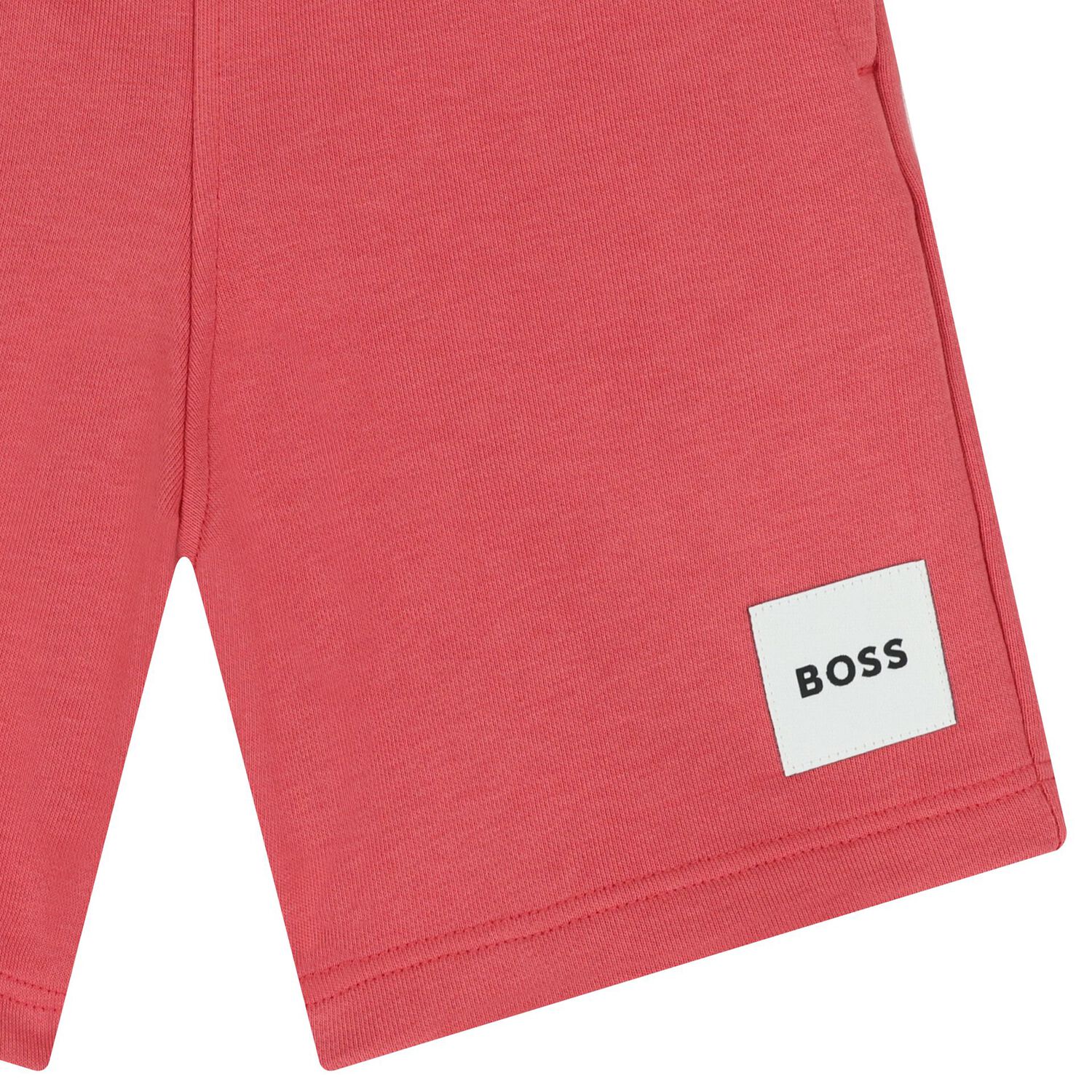 Boys Red Logo Shorts, 4, hi-res