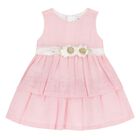 Younger Girls Pink Floral Dress, 2, hi-res