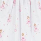 Girls White & Pink Ballerinas Beach Dress, 1, hi-res