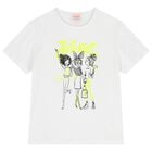 Girls White & Neon Green T-Shirt, 1, hi-res