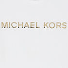 Girls White Logo T-Shirt, 1, hi-res