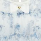 Baby Girls Blue Tulle Dress, 2, hi-res