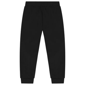 Boys Black Logo Joggers