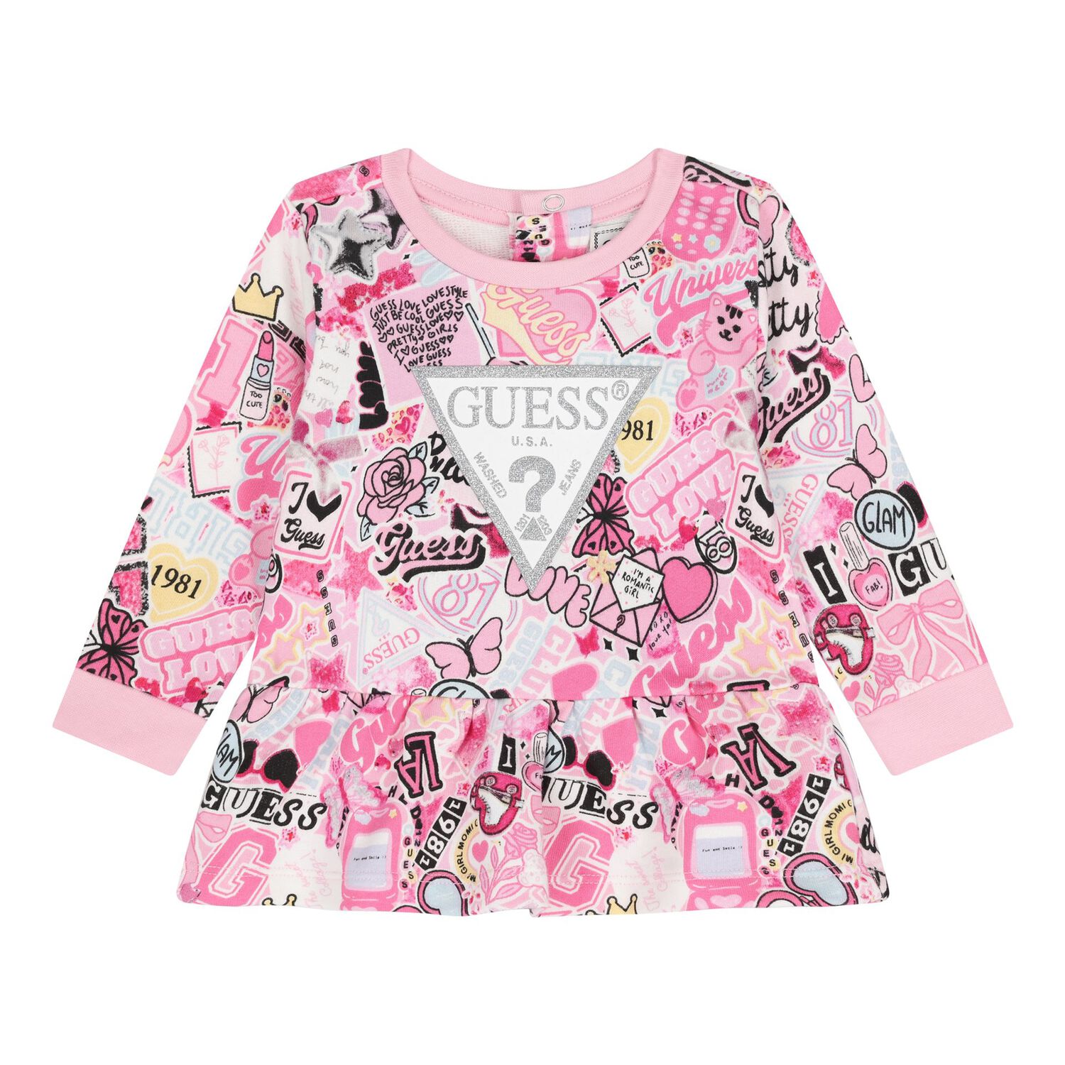 Baby Girls Pink Logo Leggings Set, 1, hi-res image number null