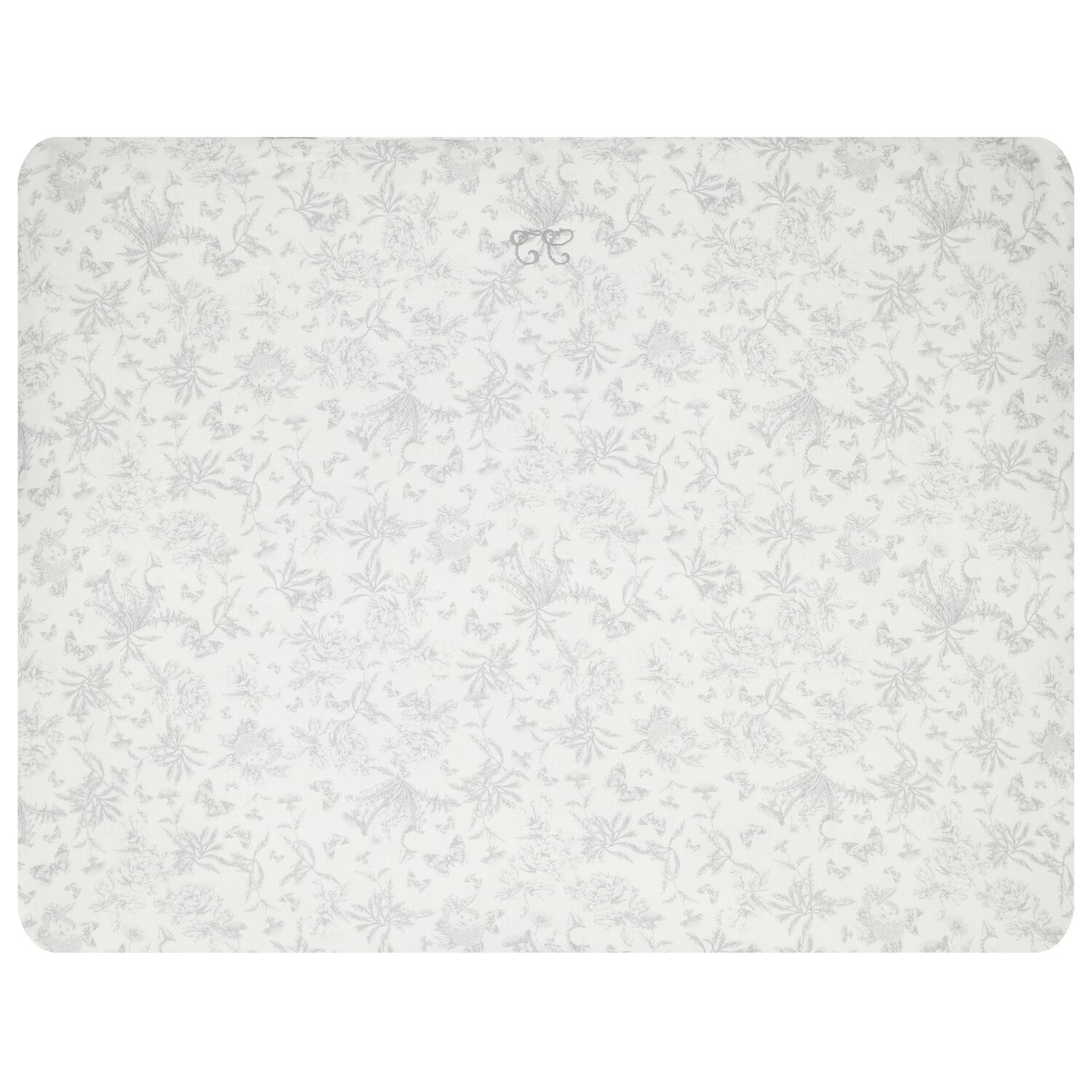 Ivory & Grey Toile De Jouy Baby Blanket, 2, hi-res image number null