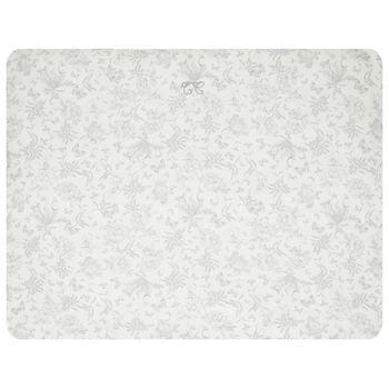 Ivory & Grey Toile De Jouy Baby Blanket