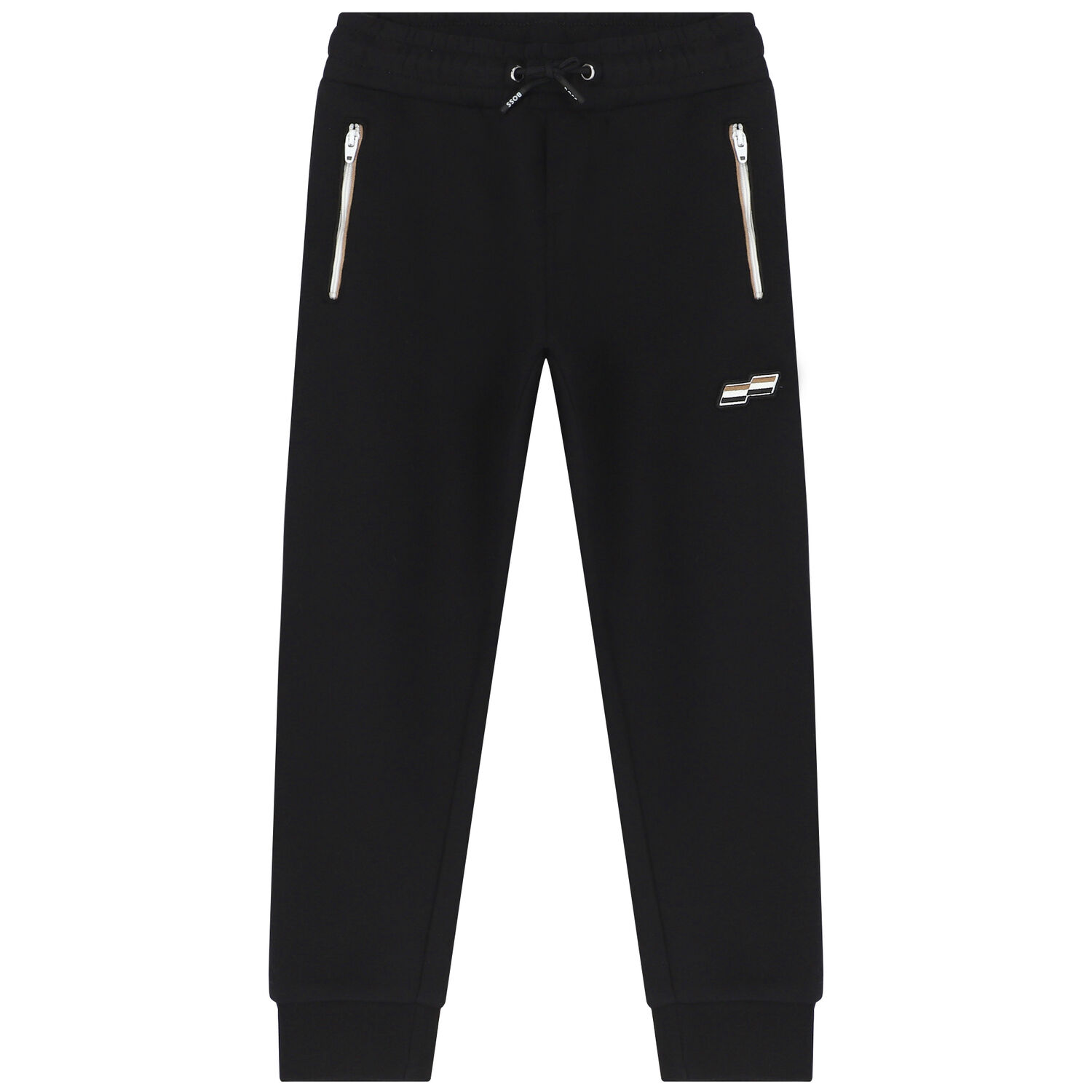 Boys Black Logo Joggers, 1, hi-res