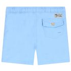 Boys Blue Logo Swim Shorts, 1, hi-res