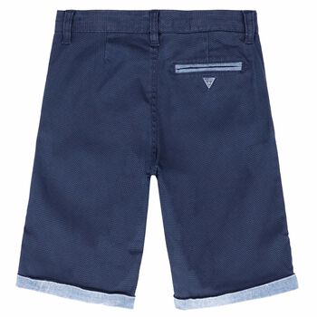 Boys Navy Cotton Shorts
