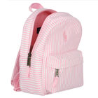 Younger Girls Pink & White Logo Backpack (27CM), 1, hi-res