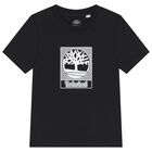 Boys Black Logo T-Shirt, 3, hi-res