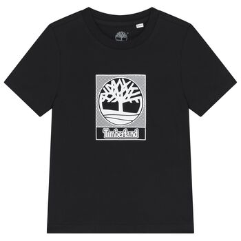 Boys Black Logo T-Shirt