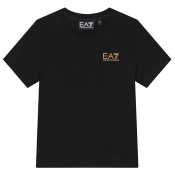 Boys Black Logo T-Shirt