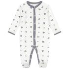 Baby Boys White & Navy Blue Logo Babygrow Gift Set, 1, hi-res