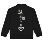 Boys Black Logo Tracksuit, 1, hi-res