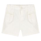Younger Boys Blue & Ivory Shorts Set, 2, hi-res