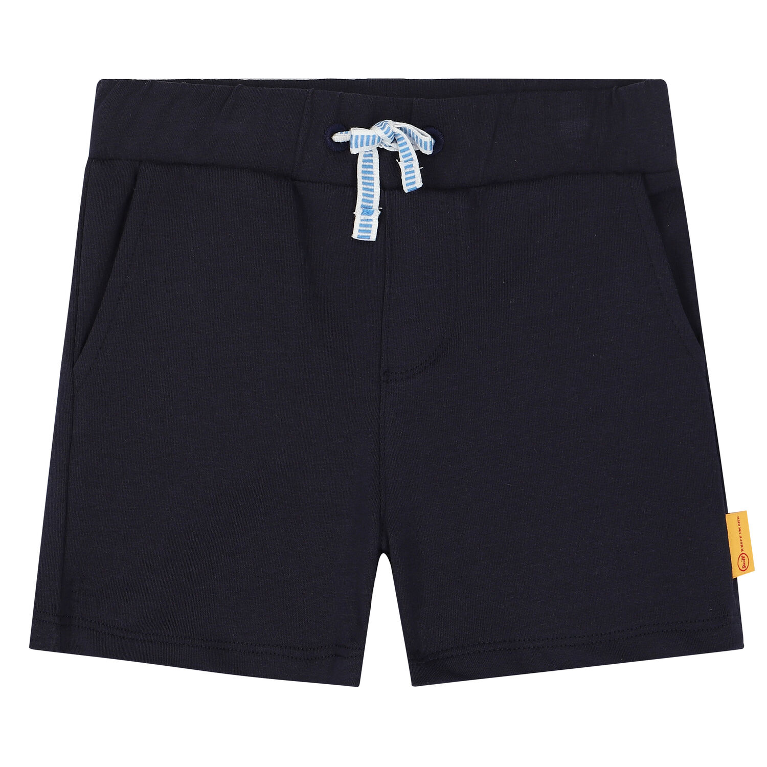 Boys Navy Teddy Shorts, 2, hi-res