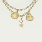 Younger Girls Ivory Necklace Logo Dress, 1, hi-res