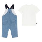 Blue Denim Younger Dungaree Set, 1, hi-res