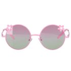 Girls Pink Flower Sunglasses, 1, hi-res