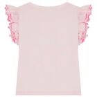 Girls Pink Flower T-Shirt, 1, hi-res