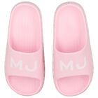 Girls Pink & White Logo Sliders, 1, hi-res