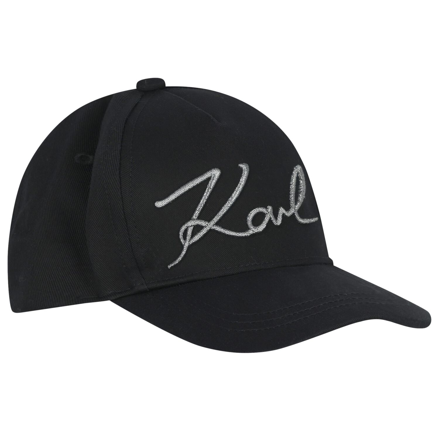 Girls Mini Me Black Logo Cap, 1, hi-res