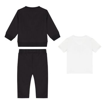 Black & White 3-Piece Baby Tracksuit Gift Set