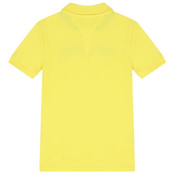 Boys Yellow Logo Polo Shirt