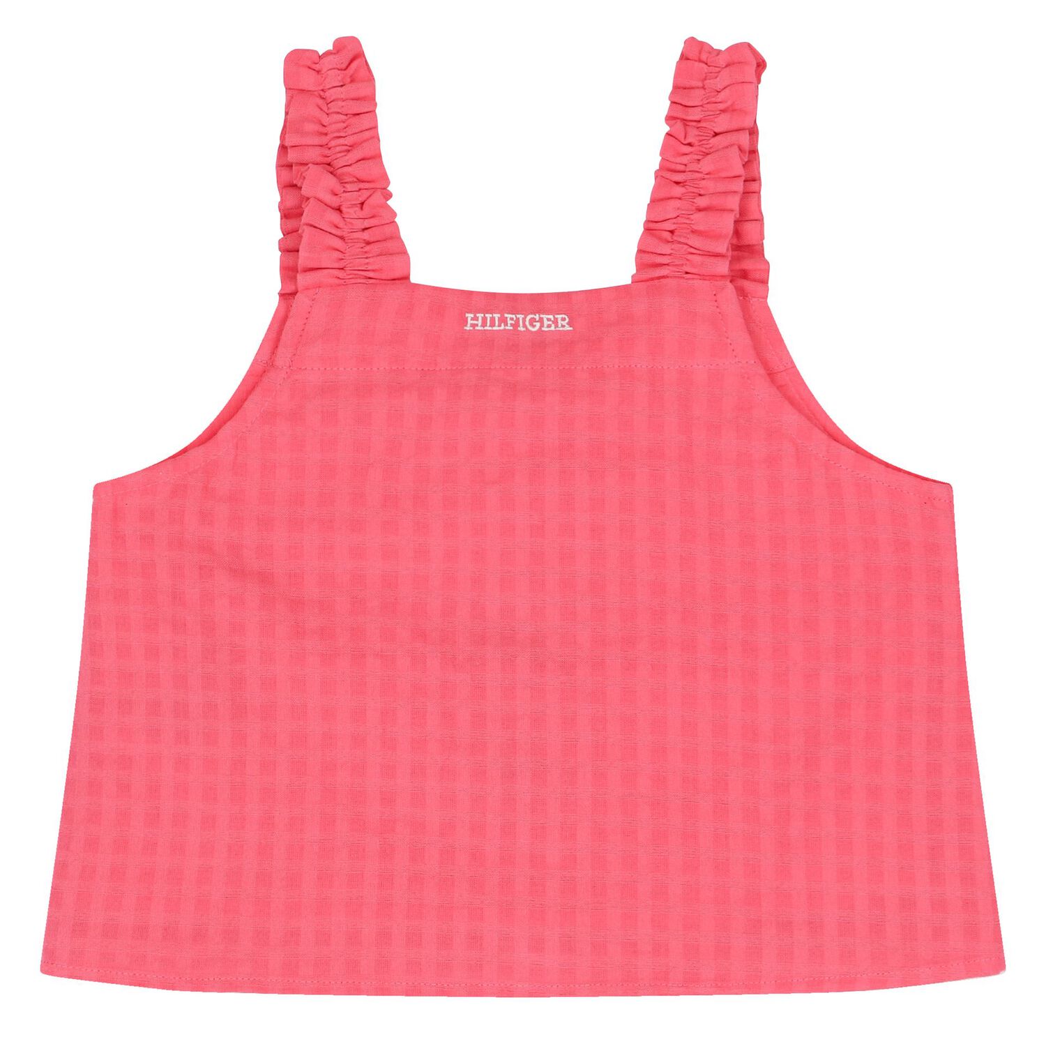 Girls Pink Sleeveless Logo Top, 1, hi-res image number null