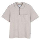 Boys Beige Logo Polo Shirt, 1, hi-res