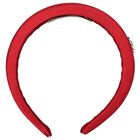 Girls Red Padded Headband, 3, hi-res