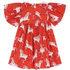 Girls Red Horse Dress, 1, hi-res