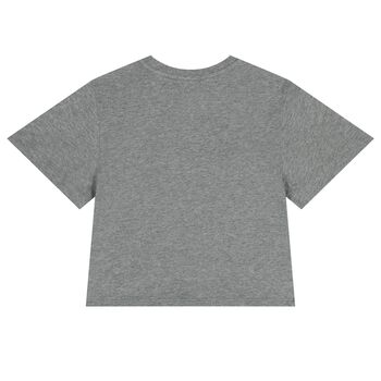 Girls Grey Logo T-Shirt