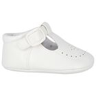 Baby Boys White Pre Walker Shoes, 3, hi-res