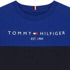 Boys Blue & Navy Logo T-Shirt, 1, hi-res