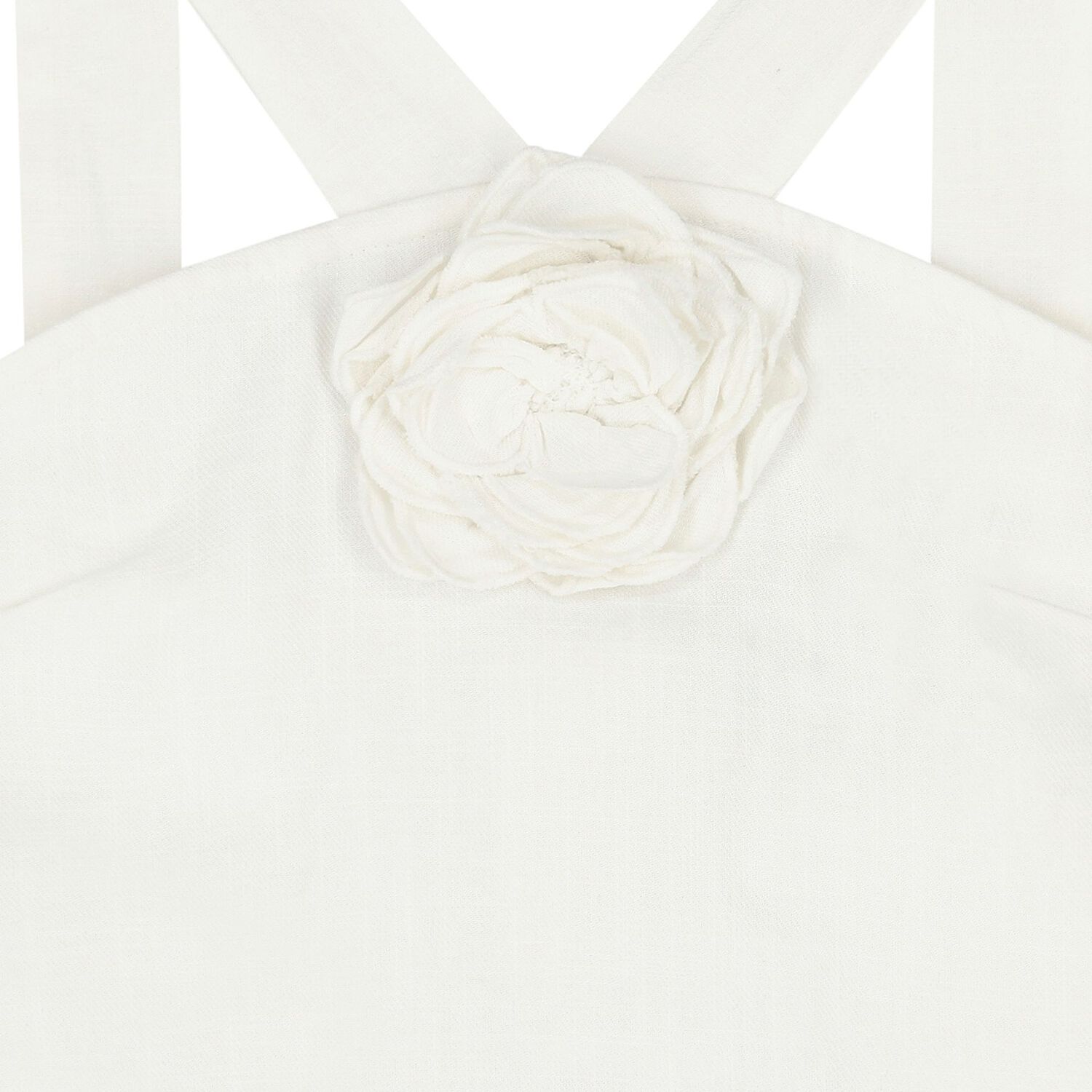 Girls White Flower Shorts Set, 2, hi-res