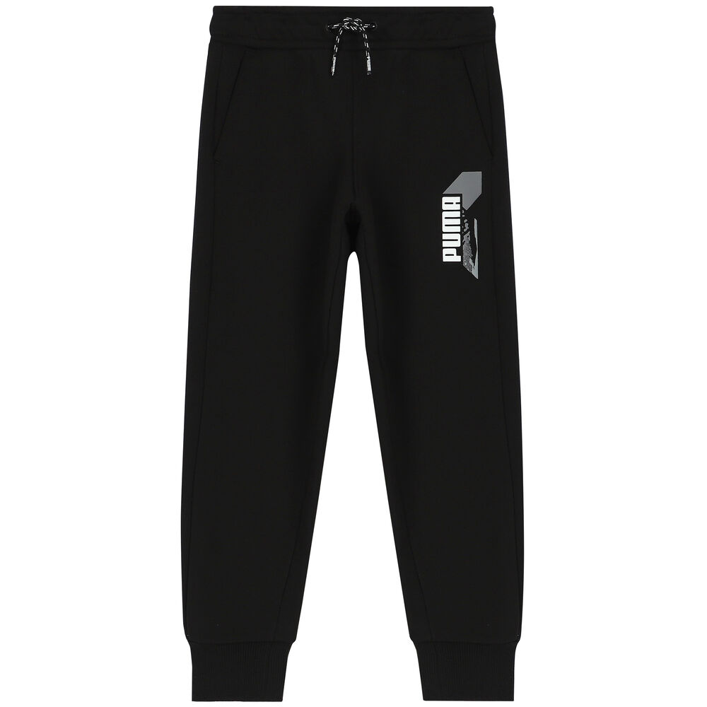 black puma joggers junior