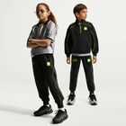 Black & Neon Green Logo Joggers, 1, hi-res
