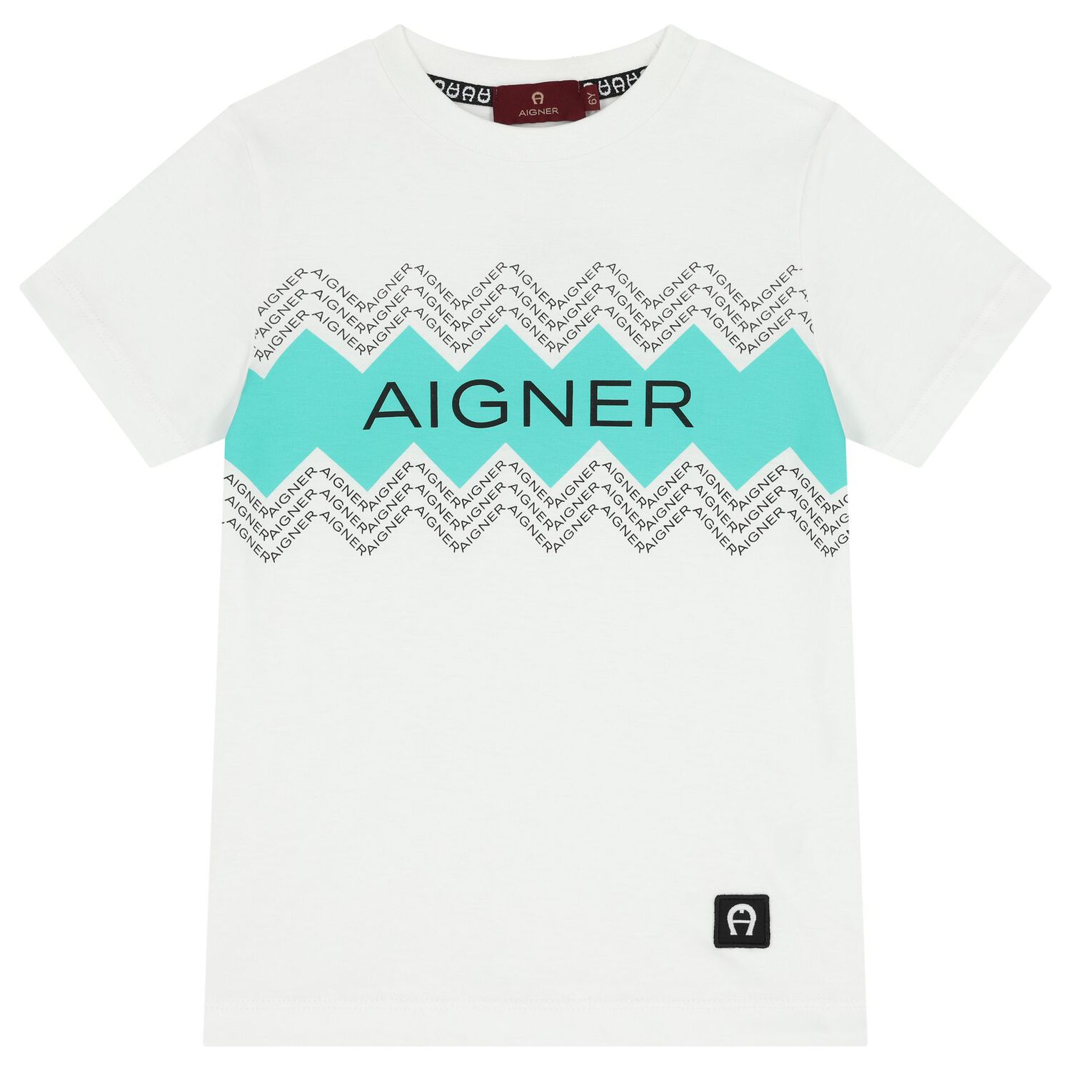 Boys White & Aqua Logo Shorts Set, 2, hi-res image number null