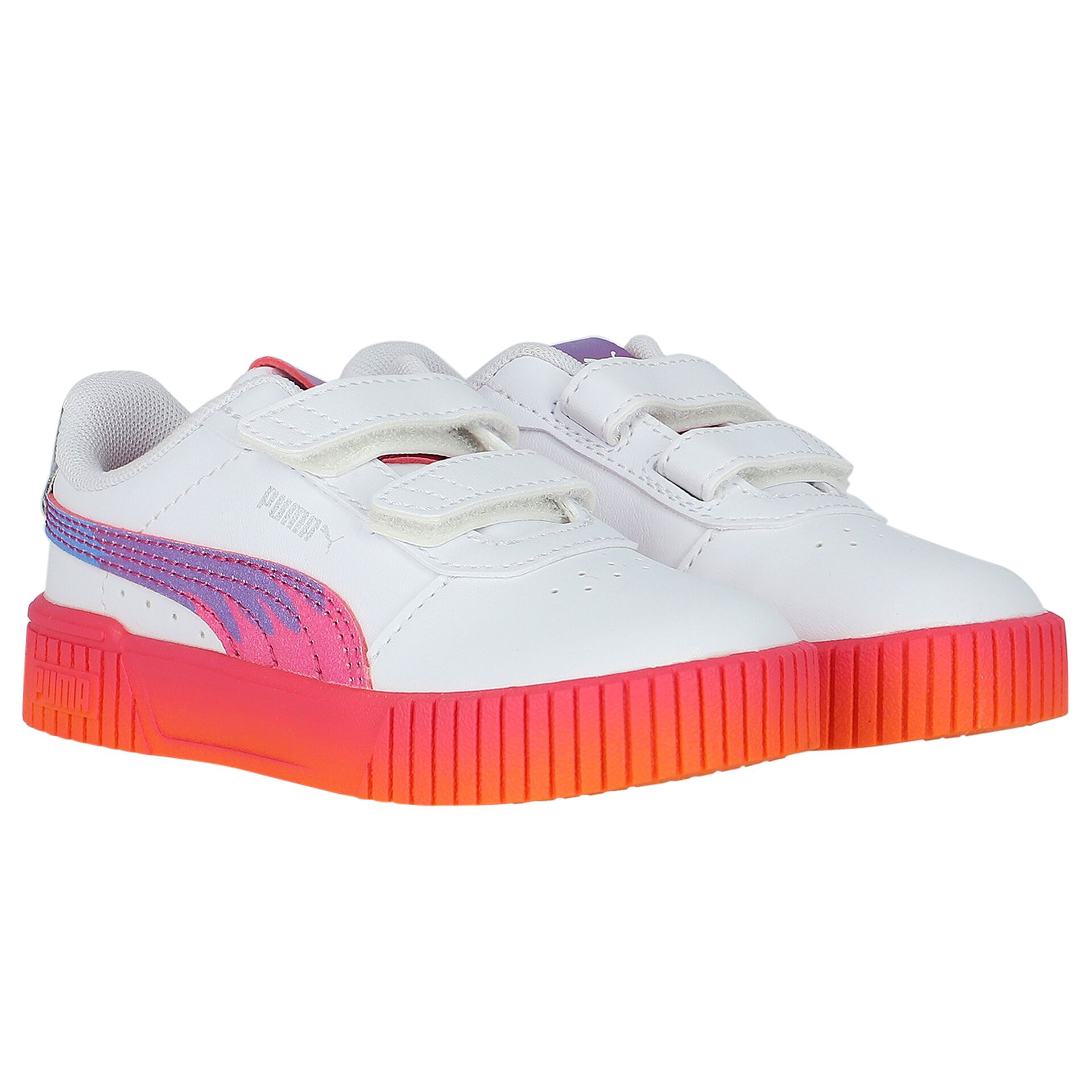 Puma Younger Girls White Carina Trolls Trainers Junior Couture UK