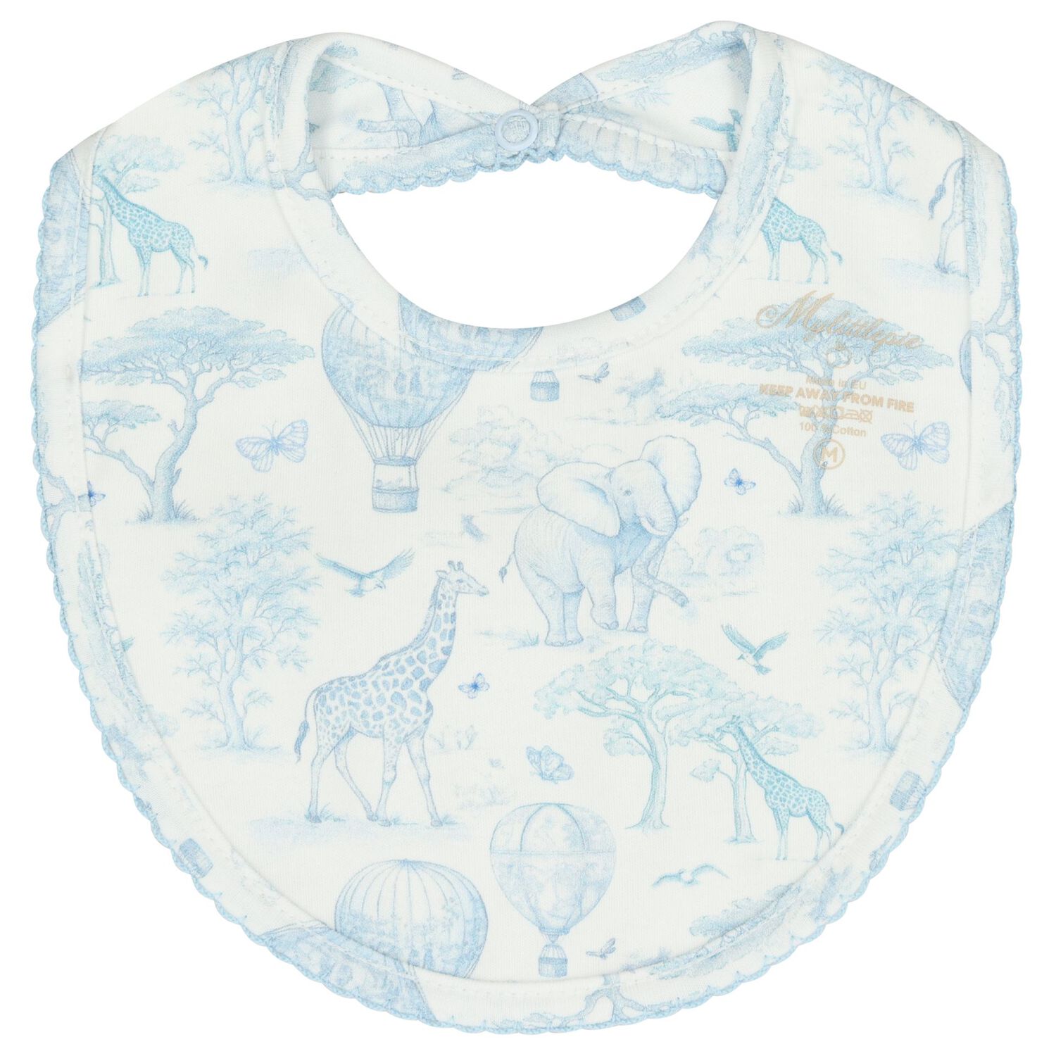 Baby Boys White & Blue Africa Babygrow Gift Set, 1, hi-res