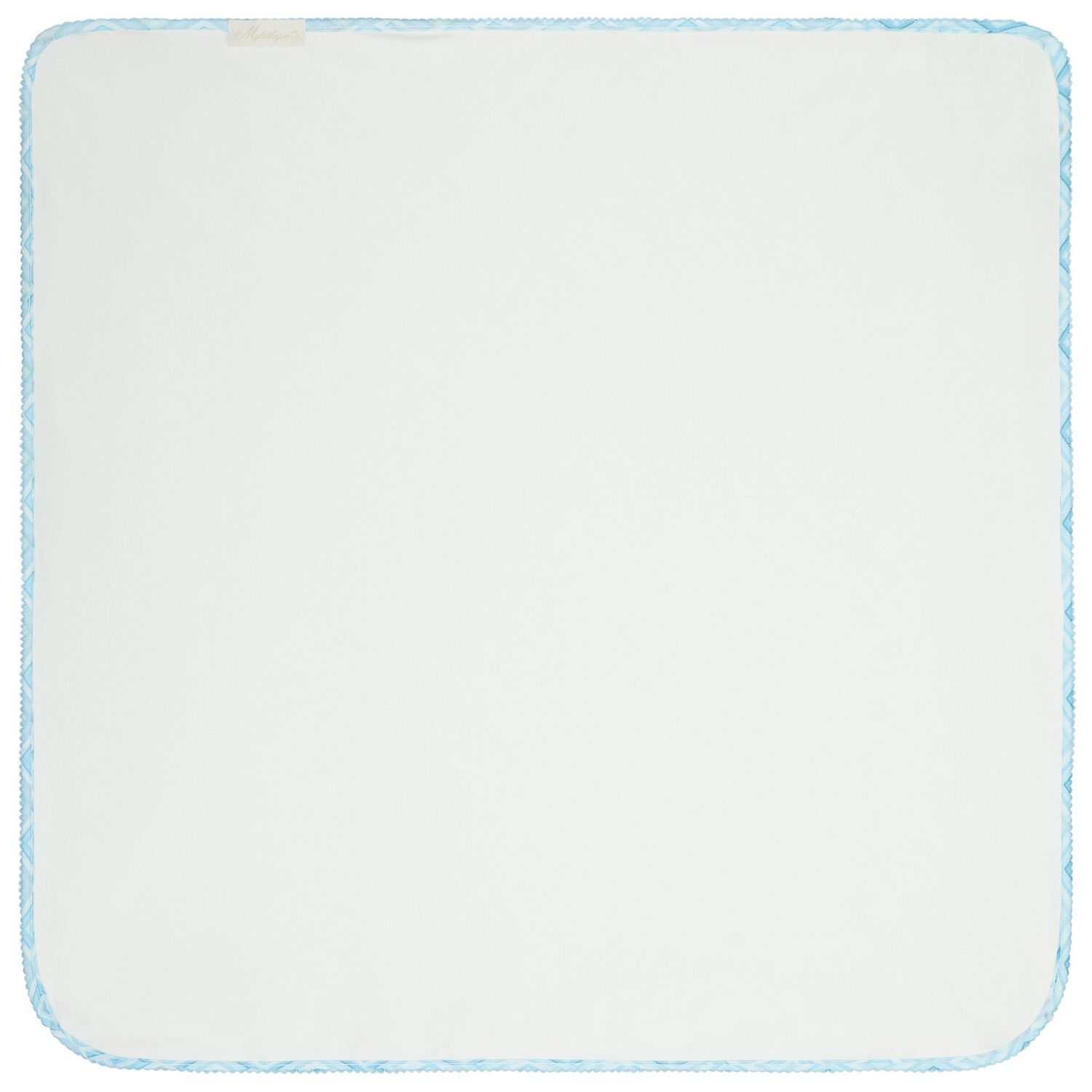 Baby Boys Blue Zig Zag Baby Blanket, 5, hi-res