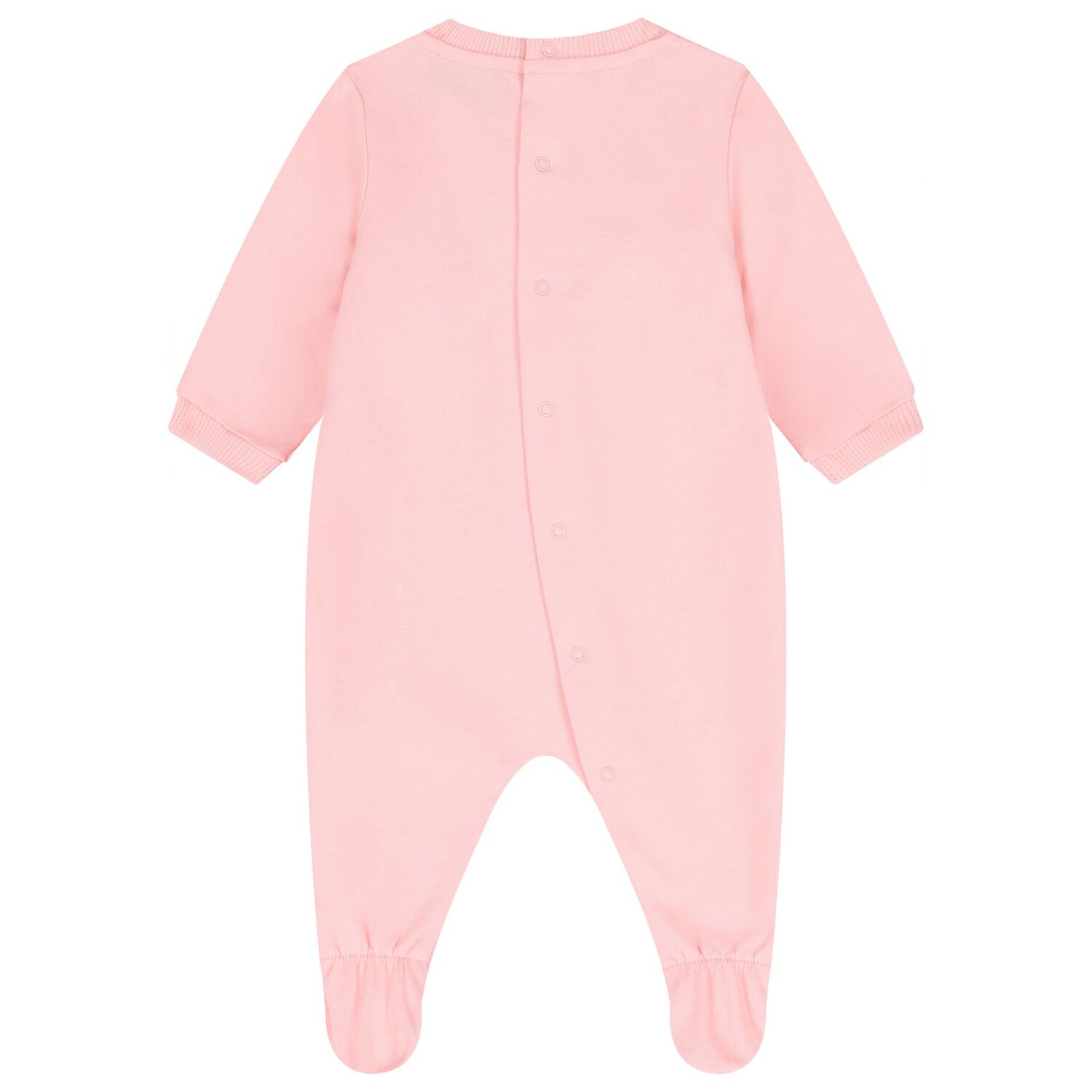 Baby Girls Pink Teddy Bear Logo Babygrow, 5, hi-res