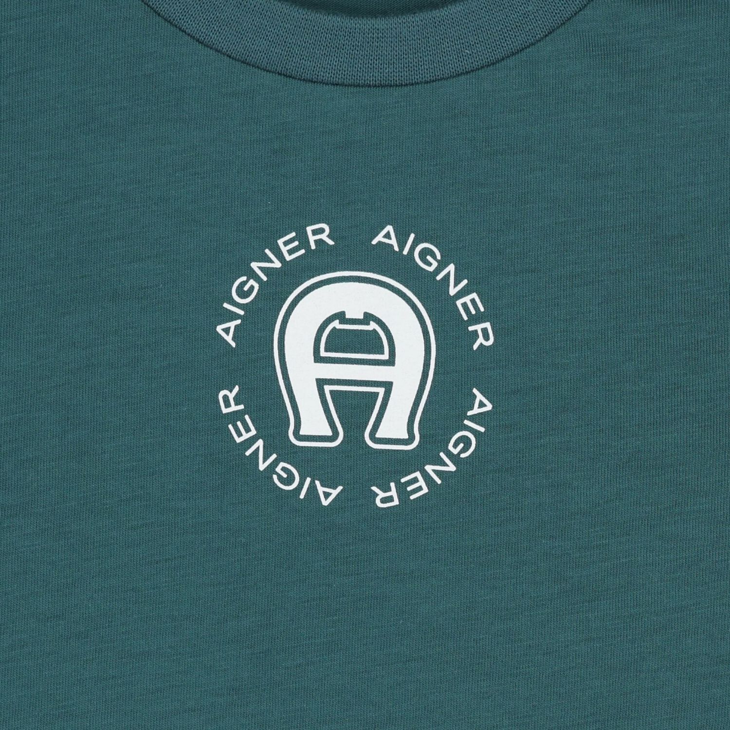 Younger Boys Green Logo T-Shirt, 1, hi-res