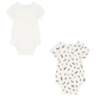 Ivory Polo Bear Bodysuits ( 2-Pack ), 1, hi-res