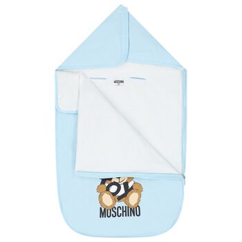 Blue Teddy Bear Logo Baby Nest
