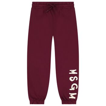 Burgundy Logo Joggers