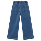 Girls Blue Denim Jeans, 1, hi-res